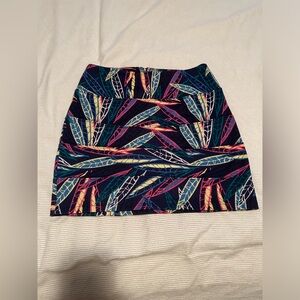 Multi-color mini skirt